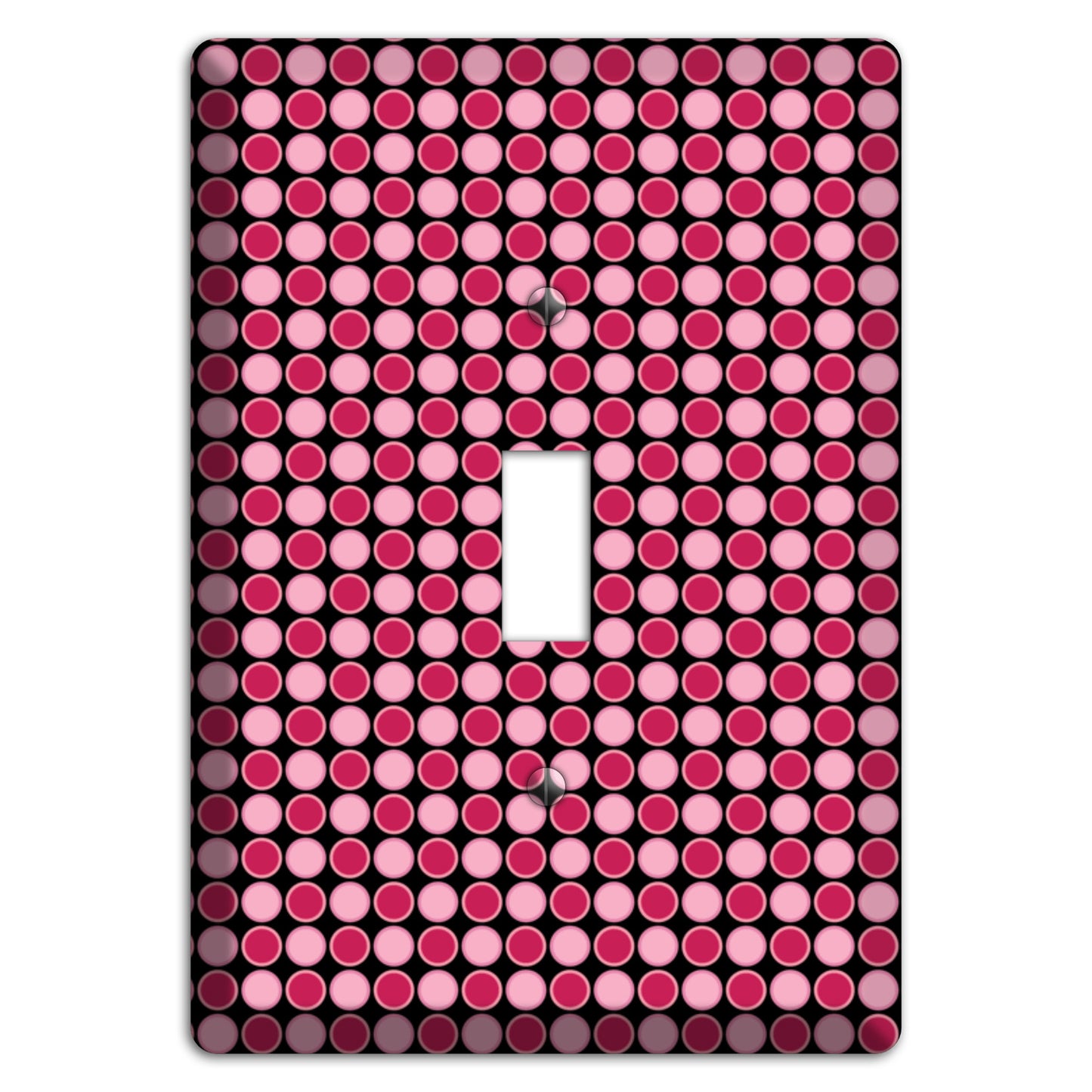 Fuschia and Pink Tiled Dots Cover Plates