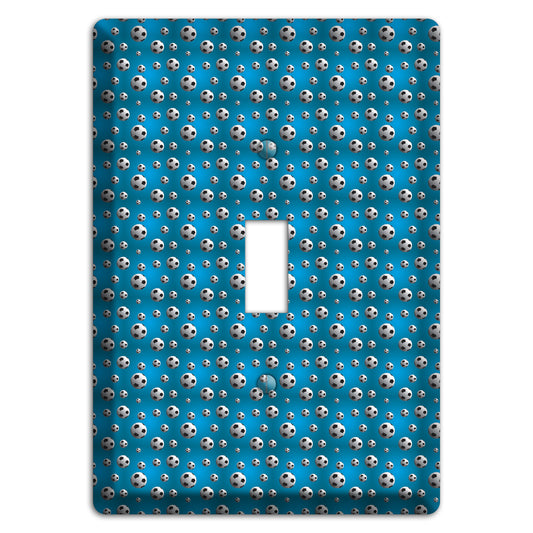 Blue with Soccer Balls Cover Plates