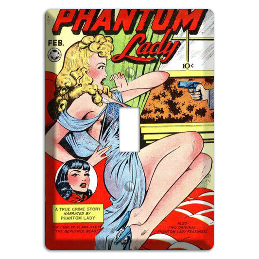 Phantom Lady Vintage Comics Cover Plates
