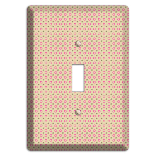 Beige with Pink Stars Cover Plates
