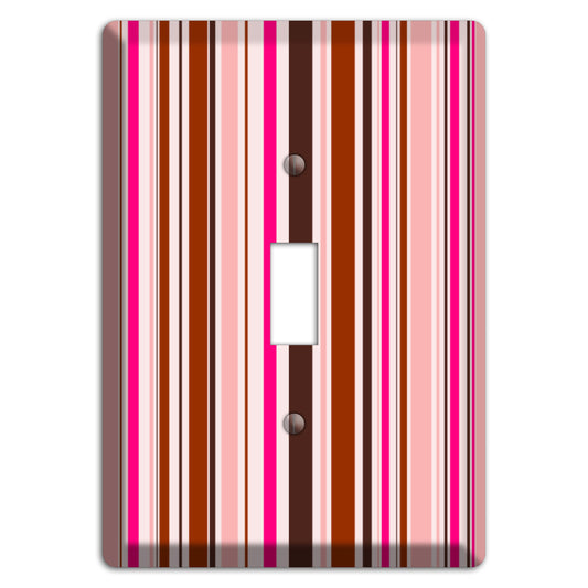 Pink Stripes Cover Plates