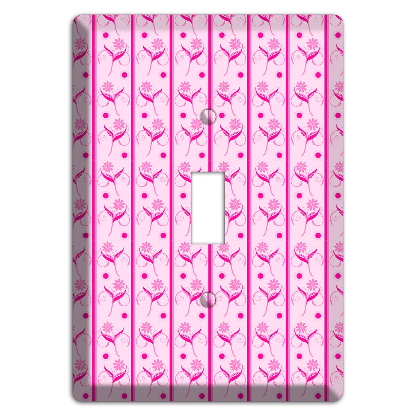 Pink Floral Pattern Cover Plates