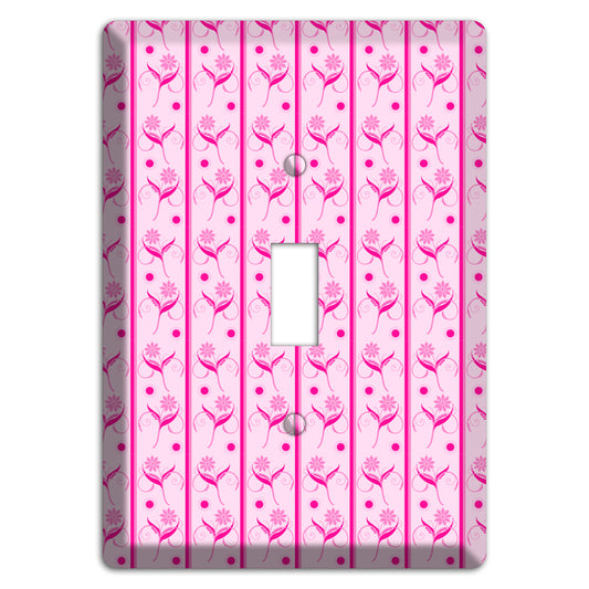 Pink Floral Pattern Cover Plates