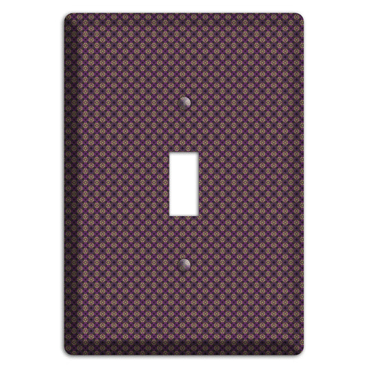 Brown and Purple Tiny Arabesque Cover Plates