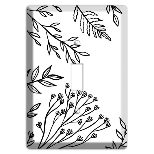 Hand-Drawn Floral 38 Cover Plates