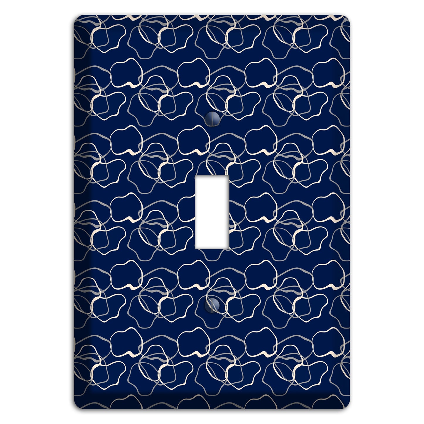 Blue with Irregular Circles Cover Plates