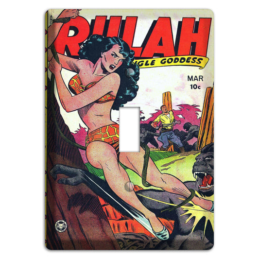 Rulah Goddess Vintage Comics Cover Plates