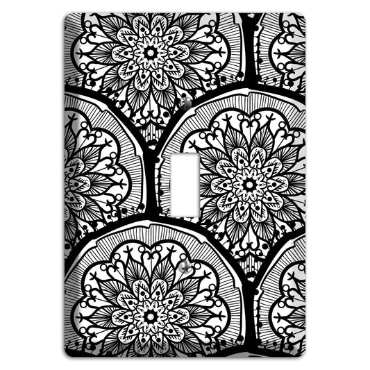 Mandala Black and White Style A Cover Plates Cover Plates