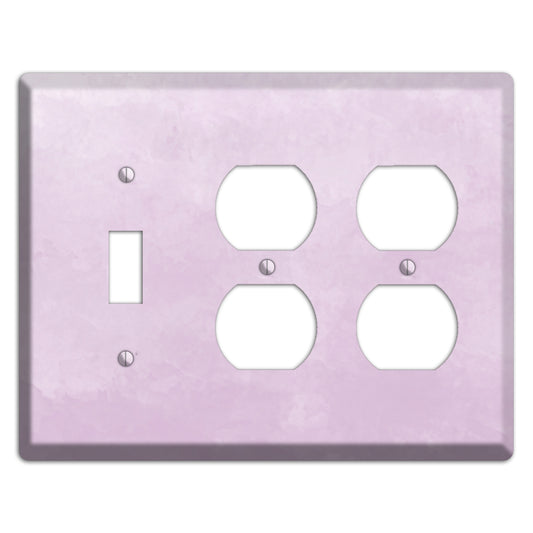 Lilac Ombre Toggle / 2 Duplex Wallplate