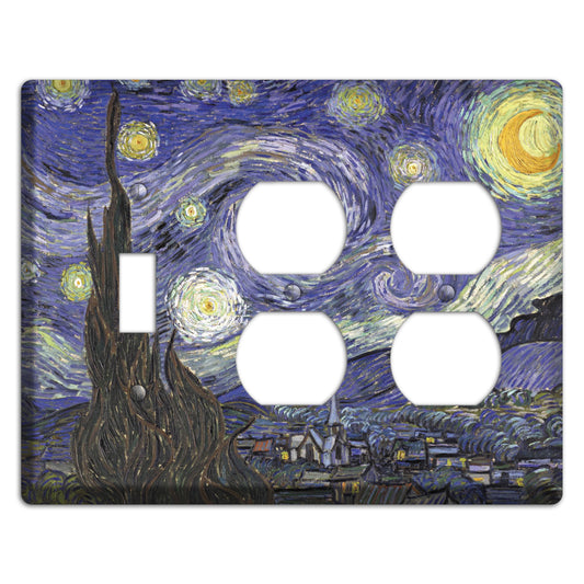 Vincent Van Gogh 4 Toggle / 2 Duplex Wallplate