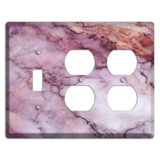Lily Marble Toggle / 2 Duplex Wallplate