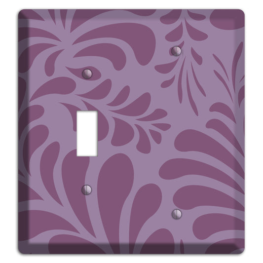 Purple Herati Toggle / Blank Wallplate
