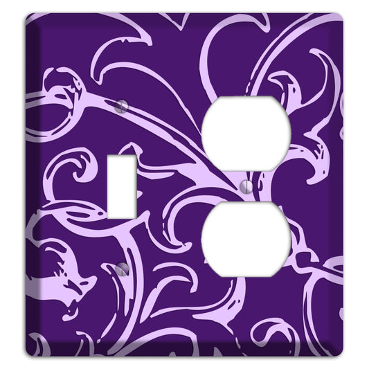 Victorian Purple Toggle / Duplex Wallplate