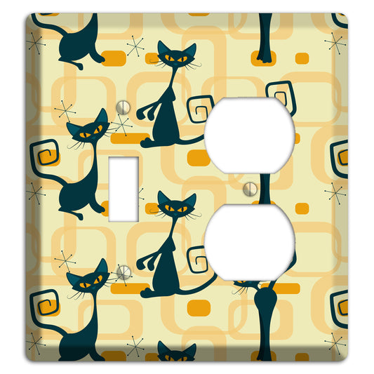 Navy Kitties Toggle / Duplex Wallplate