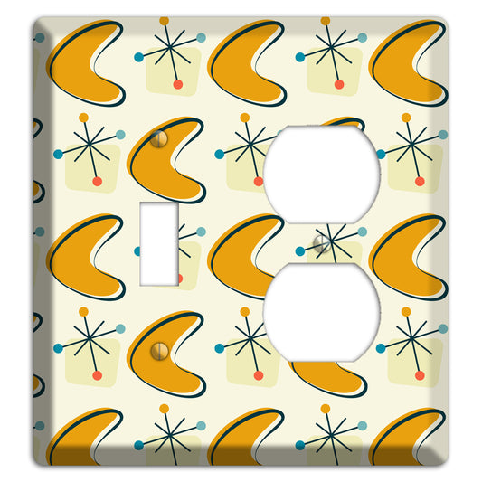 Yellow Boomerang Toggle / Duplex Wallplate