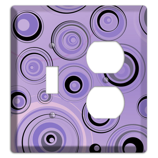 Lavender Circles Toggle / Duplex Wallplate