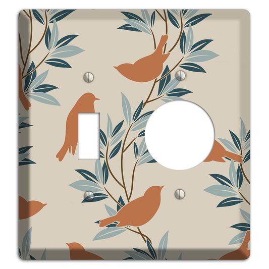 Bird Branch 2 Toggle / Receptacle Wallplate