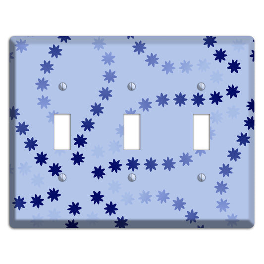 Periwinkle with Blue Constellation 3 Toggle Wallplate