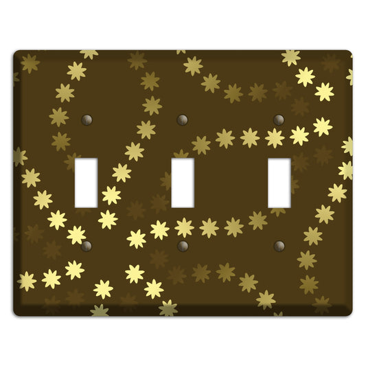 Multi Olive Constellation 3 Toggle Wallplate