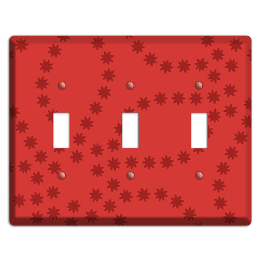 Multi Red Constellation 3 Toggle Wallplate