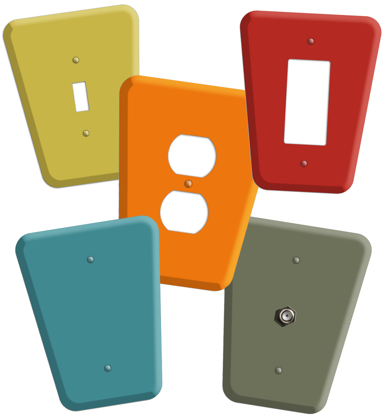 New Design Mid Century Modern Wallplates new-design-mid-century-modern-wallplates