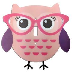 Owl with Glasses Decorative Wallplate