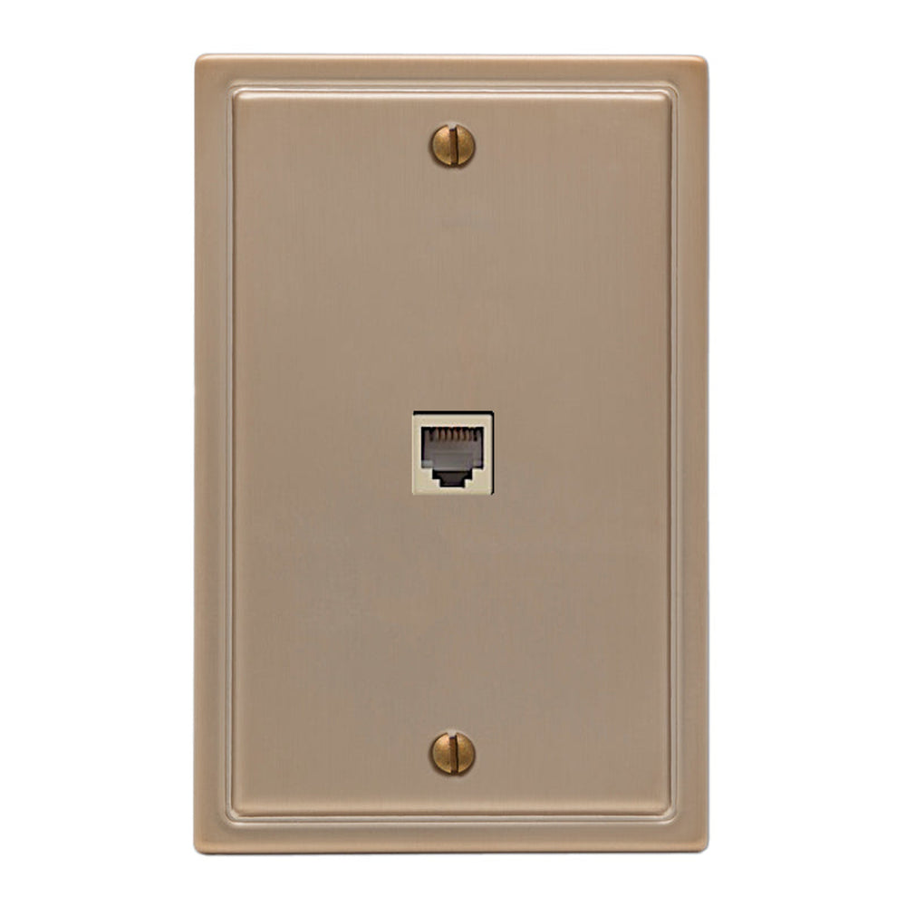 Moderne Brushed Bronze Steel phone Plate