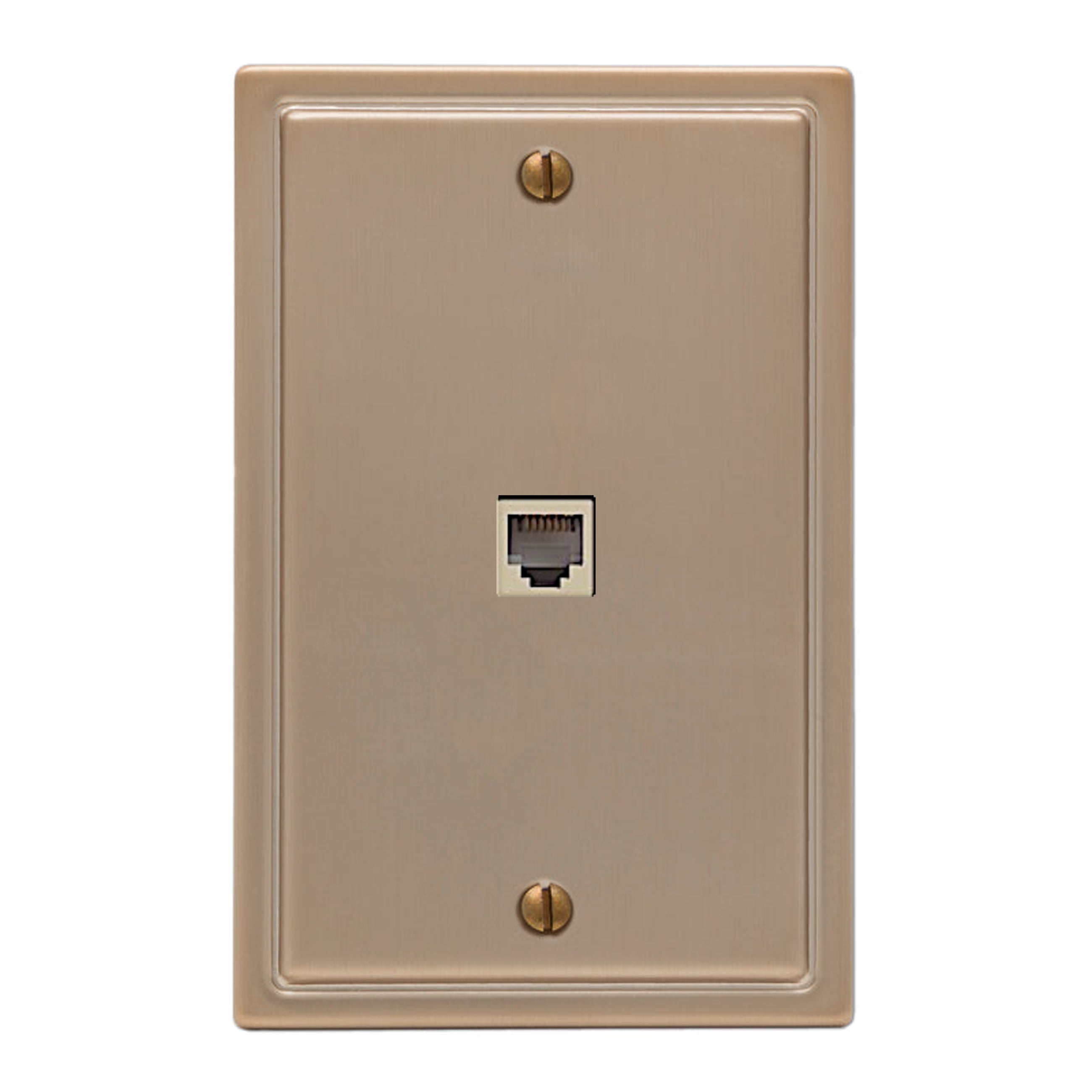 Moderne Brushed Bronze Steel phone Plate