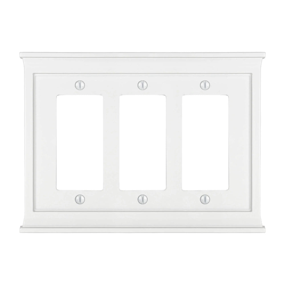 Mantel White Wood 3 Rocker (GFI)