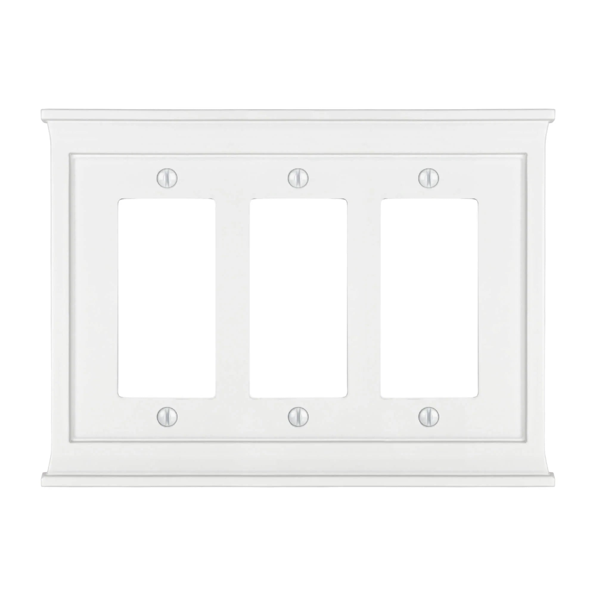 Mantel White Wood 3 Rocker (GFI)