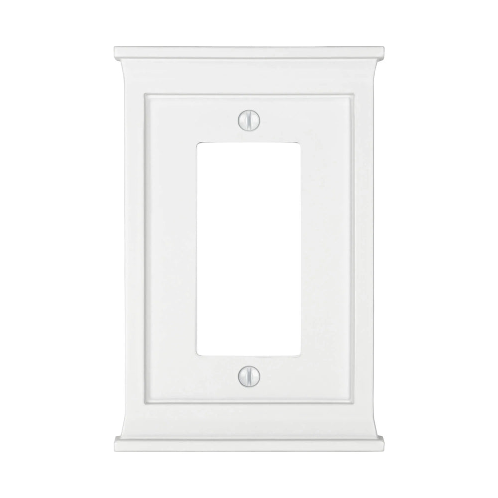 Mantel White Wood 1 Rocker (GFI)