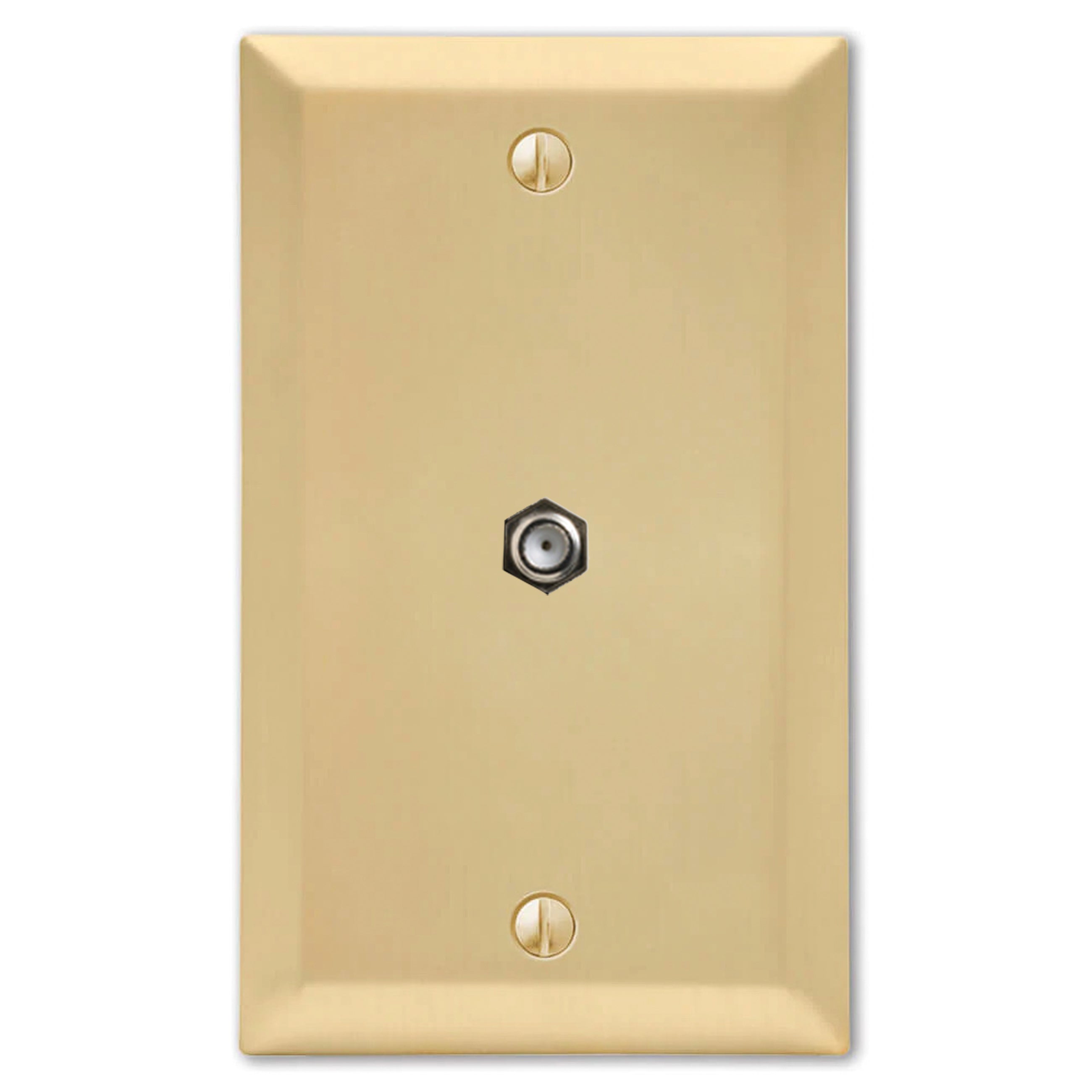 Century Satin Brass Cable plates
