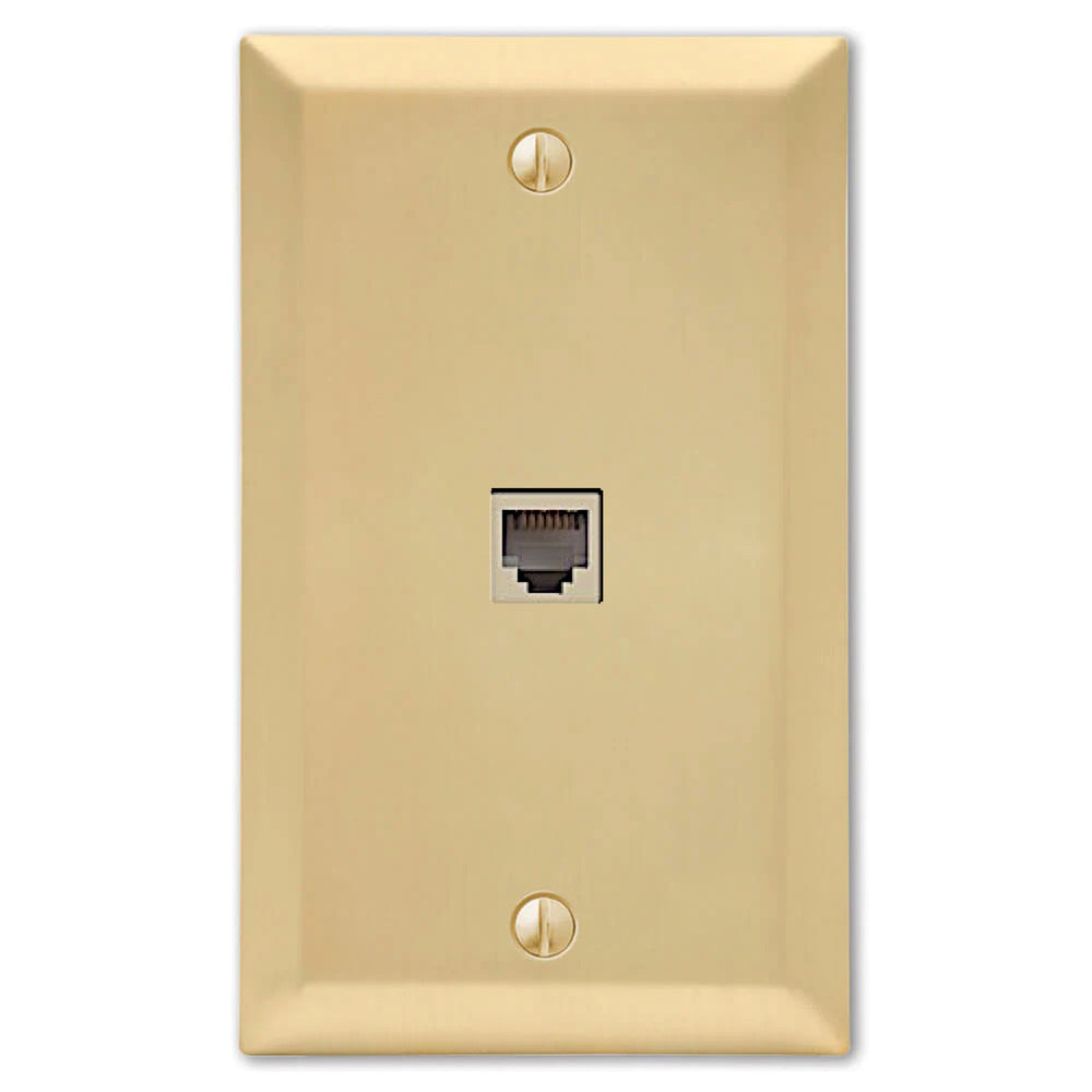 Century Satin Brass Phone plates