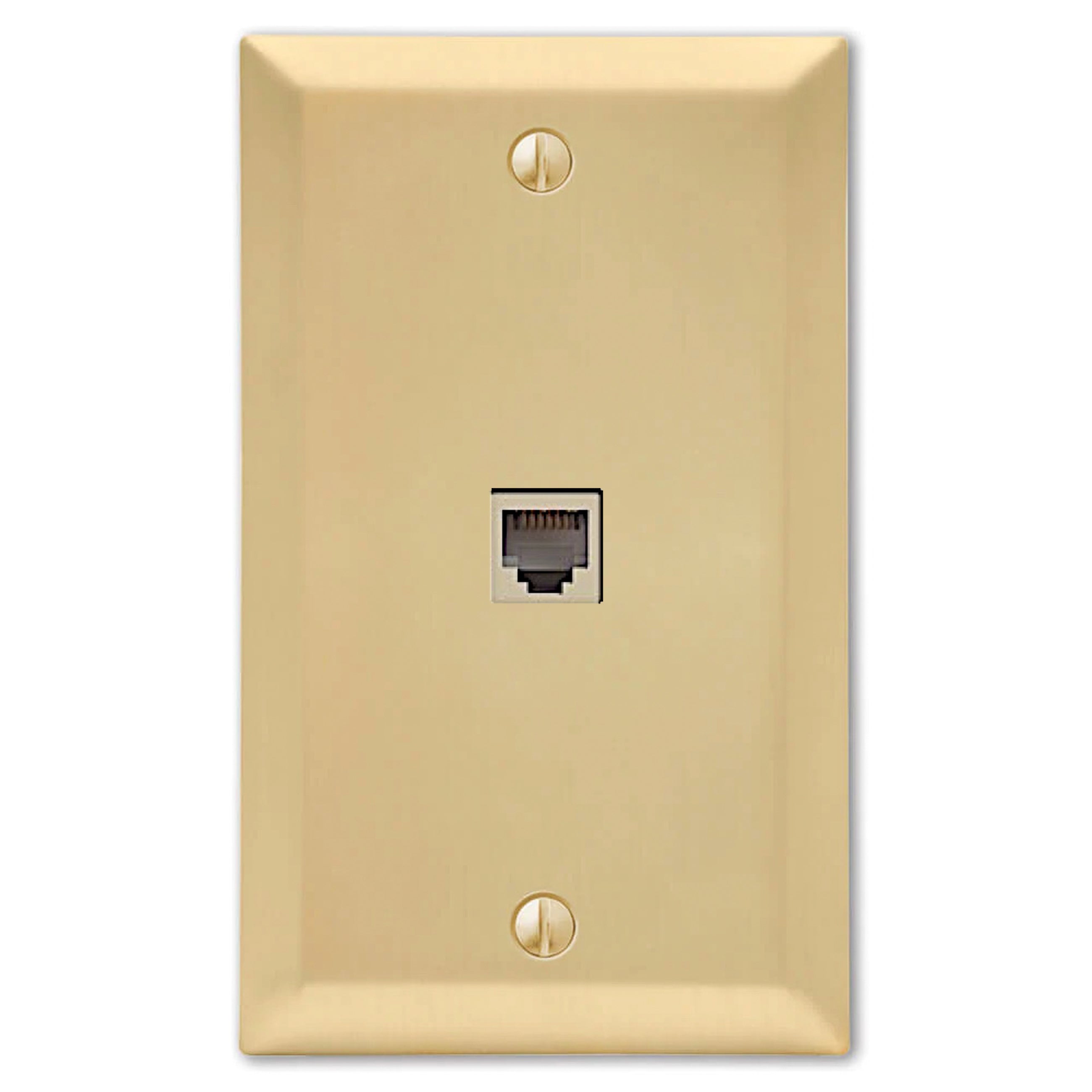 Century Satin Brass Phone plates