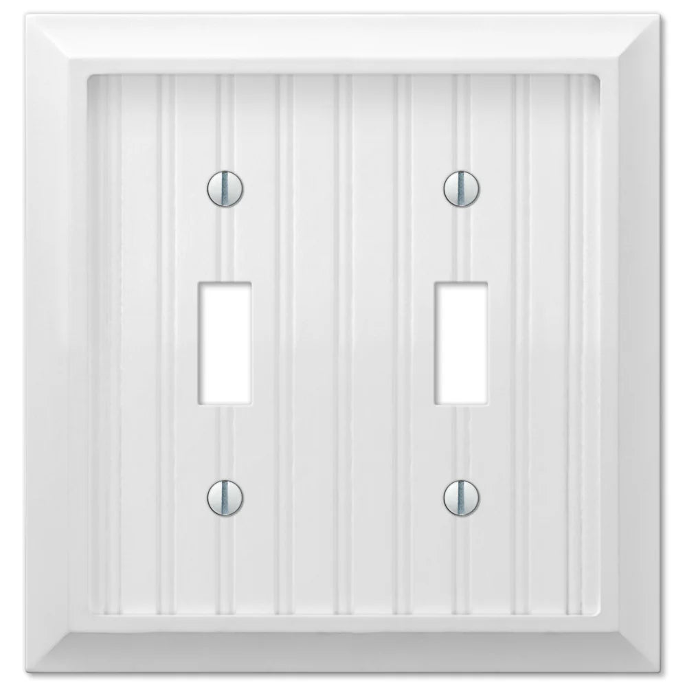Cottage White Wood Double Toggle