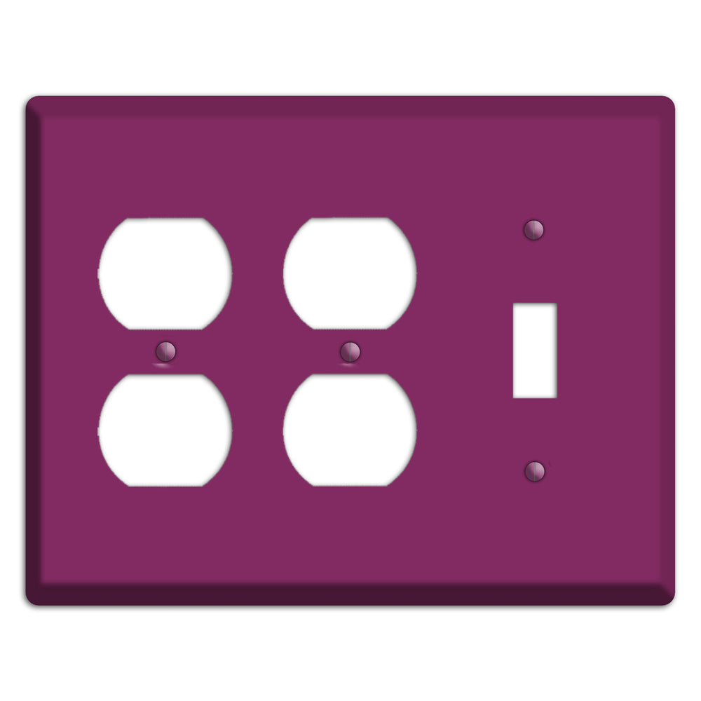 Baxter Plum Wine 2 Duplex / Toggle Wallplate