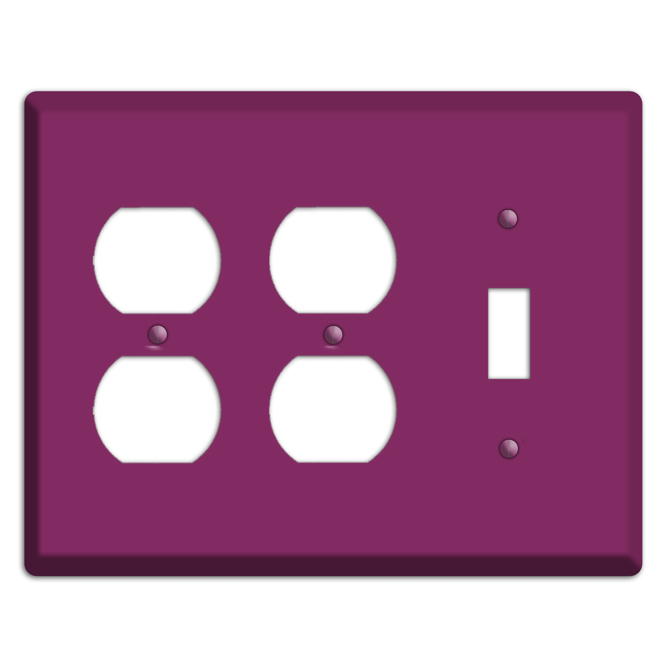 Baxter Plum Wine 2 Duplex / Toggle Wallplate
