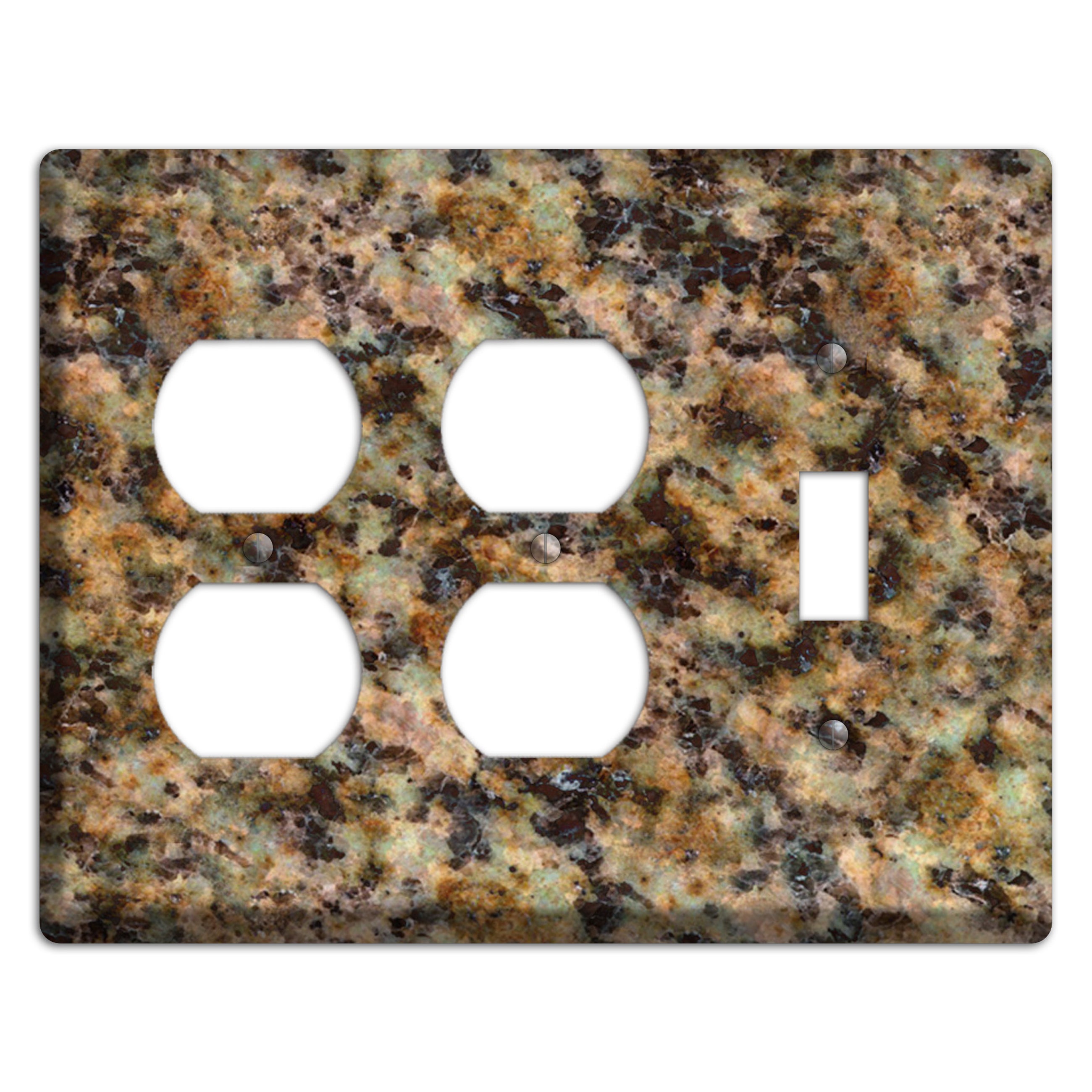 Verde Butterfly Granite 2 Duplex / Toggle Wallplate