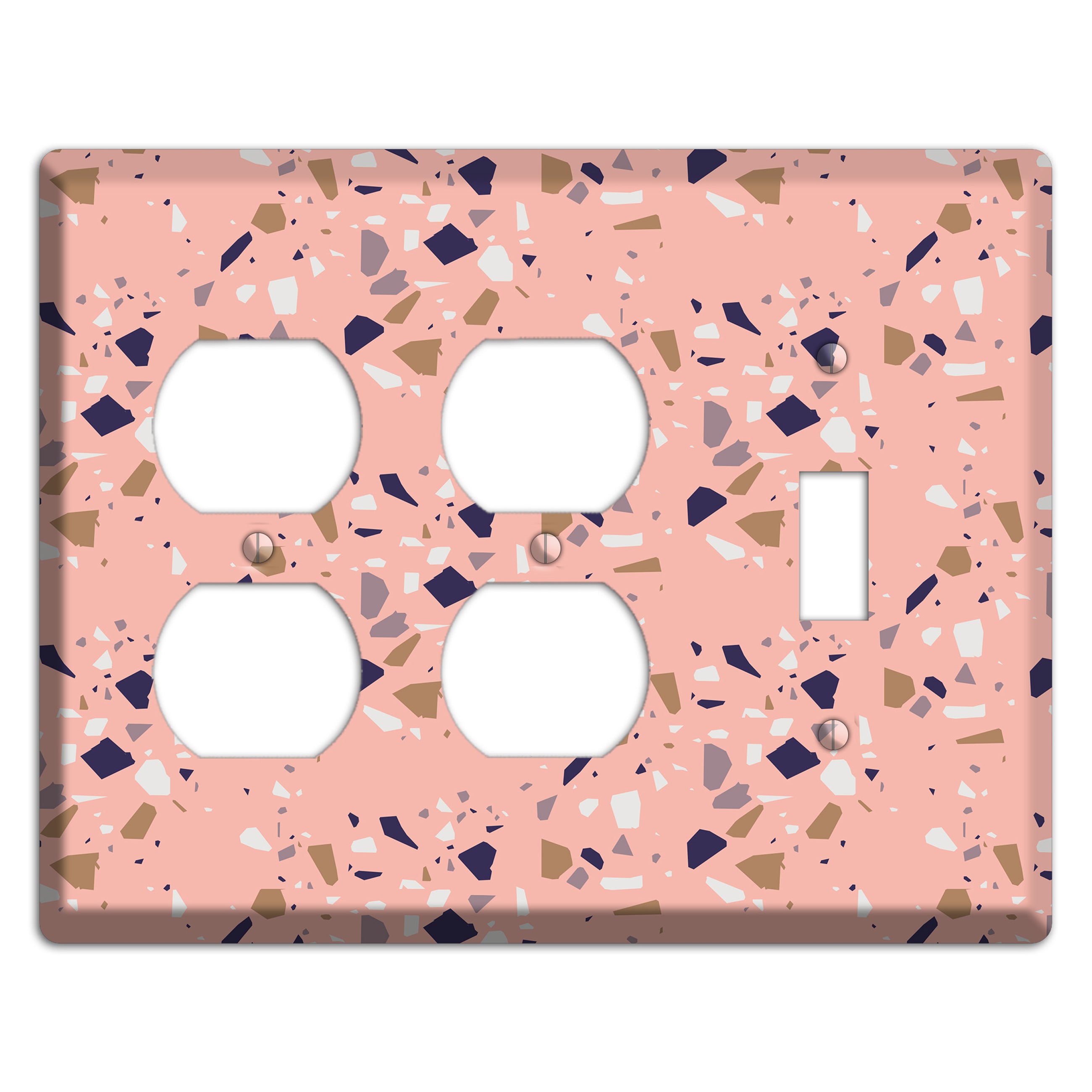 Blush Quarry 2 Duplex / Toggle Wallplate