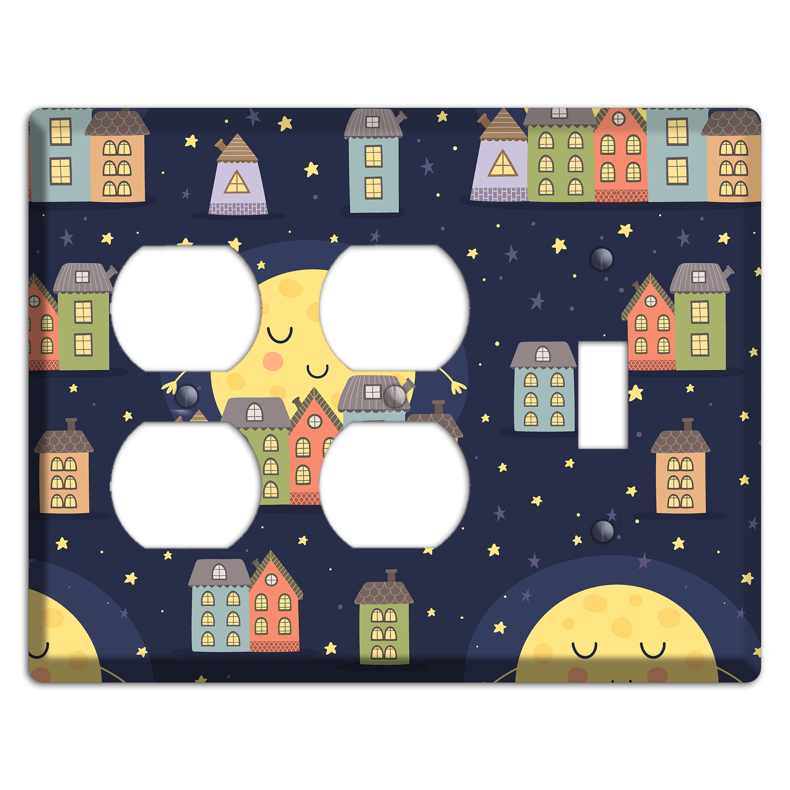 Sleepy Town 2 Duplex / Toggle Wallplate