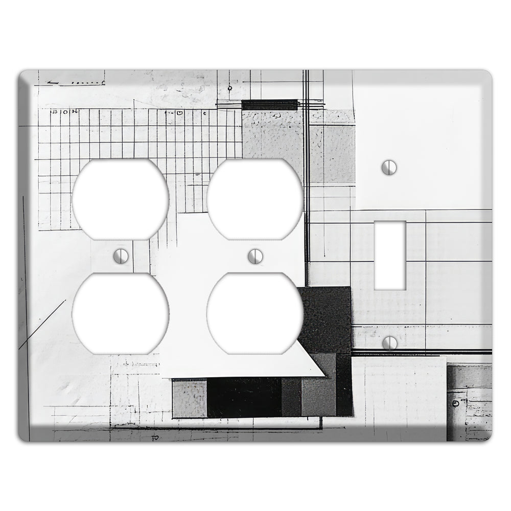 Blueprint Palimpsest 2 Duplex / Toggle Wallplate