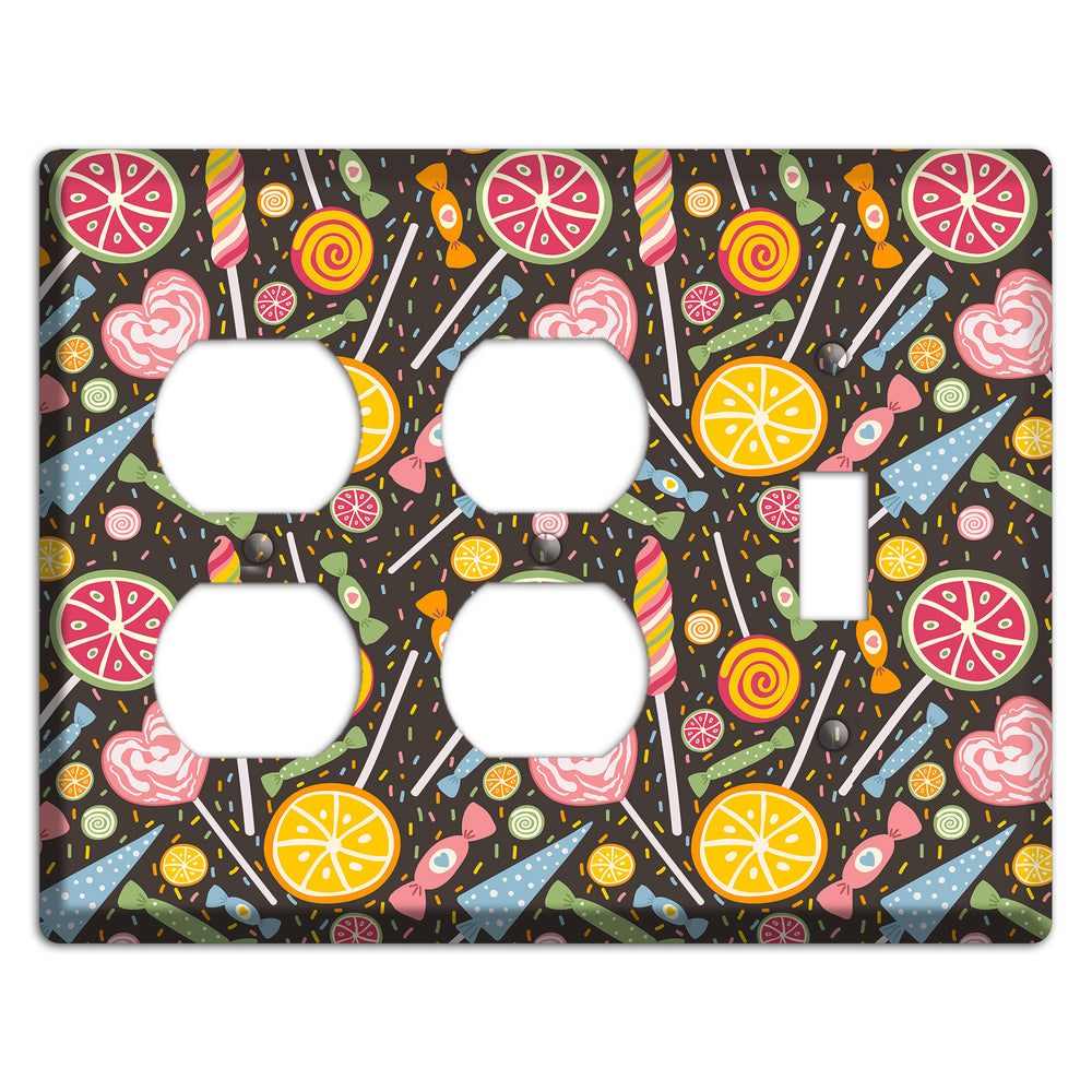 Candy Carnival (Dark) 2 Duplex / Toggle Wallplate
