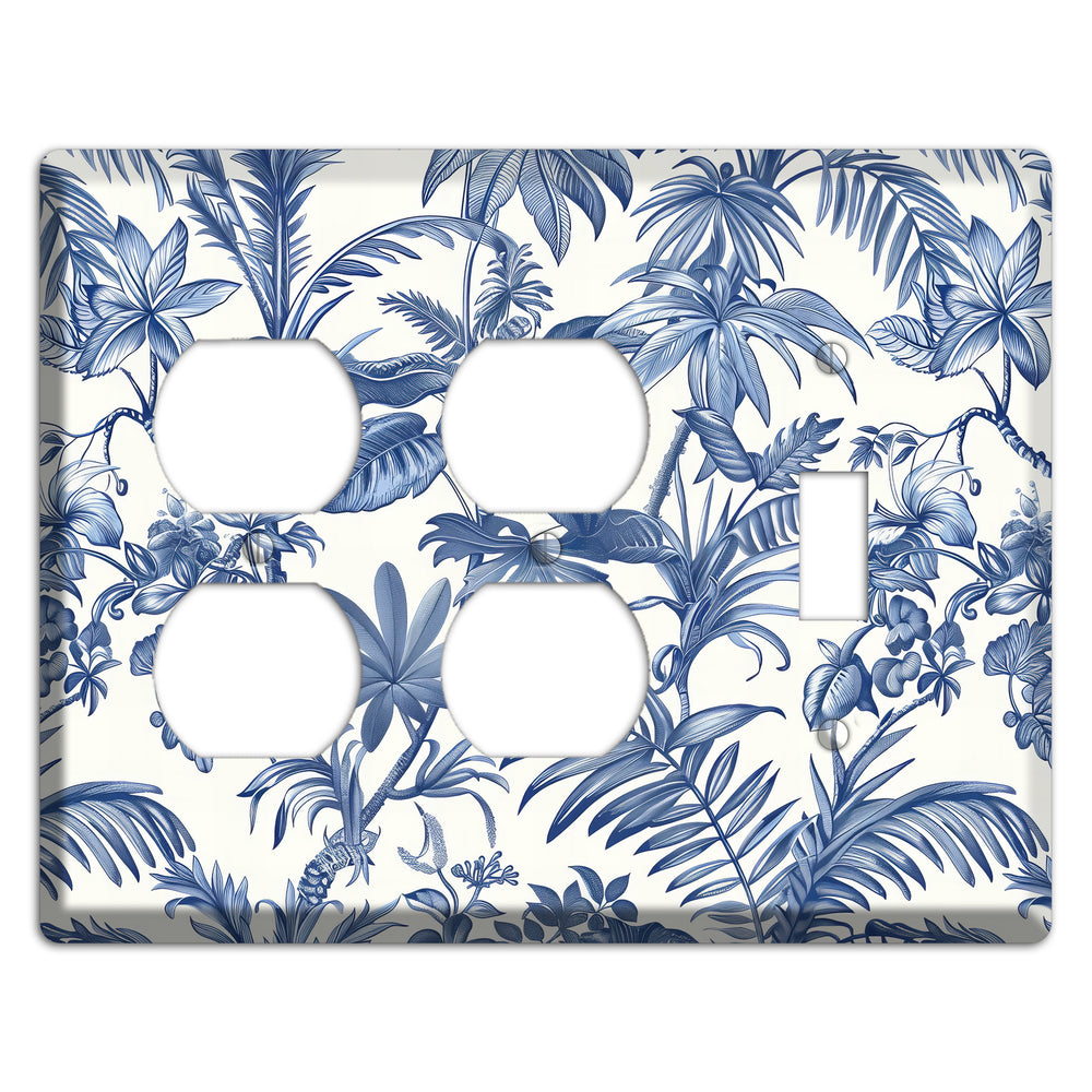Tropic Indigo Reverie 2 Duplex / Toggle Wallplate