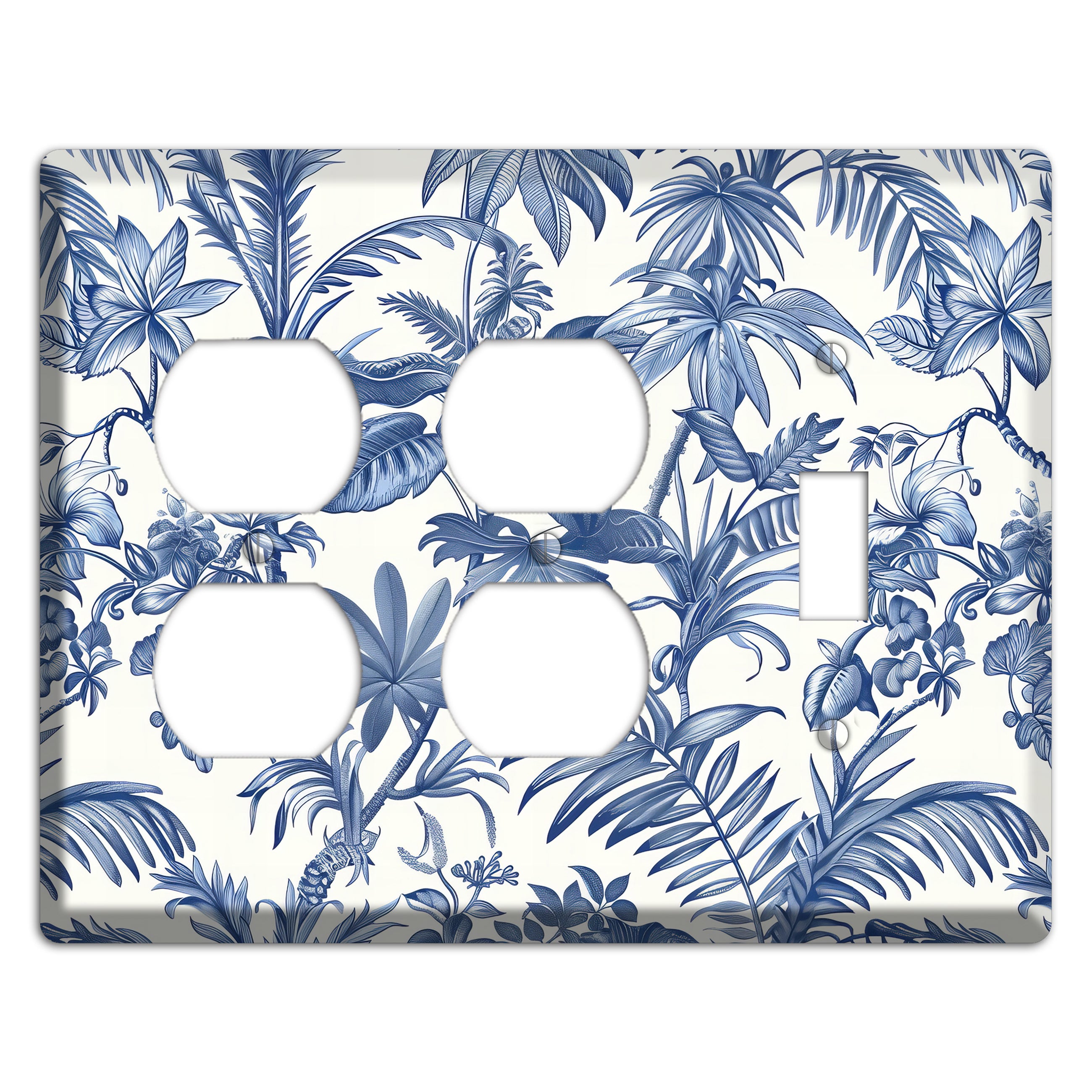 Tropic Indigo Reverie 2 Duplex / Toggle Wallplate