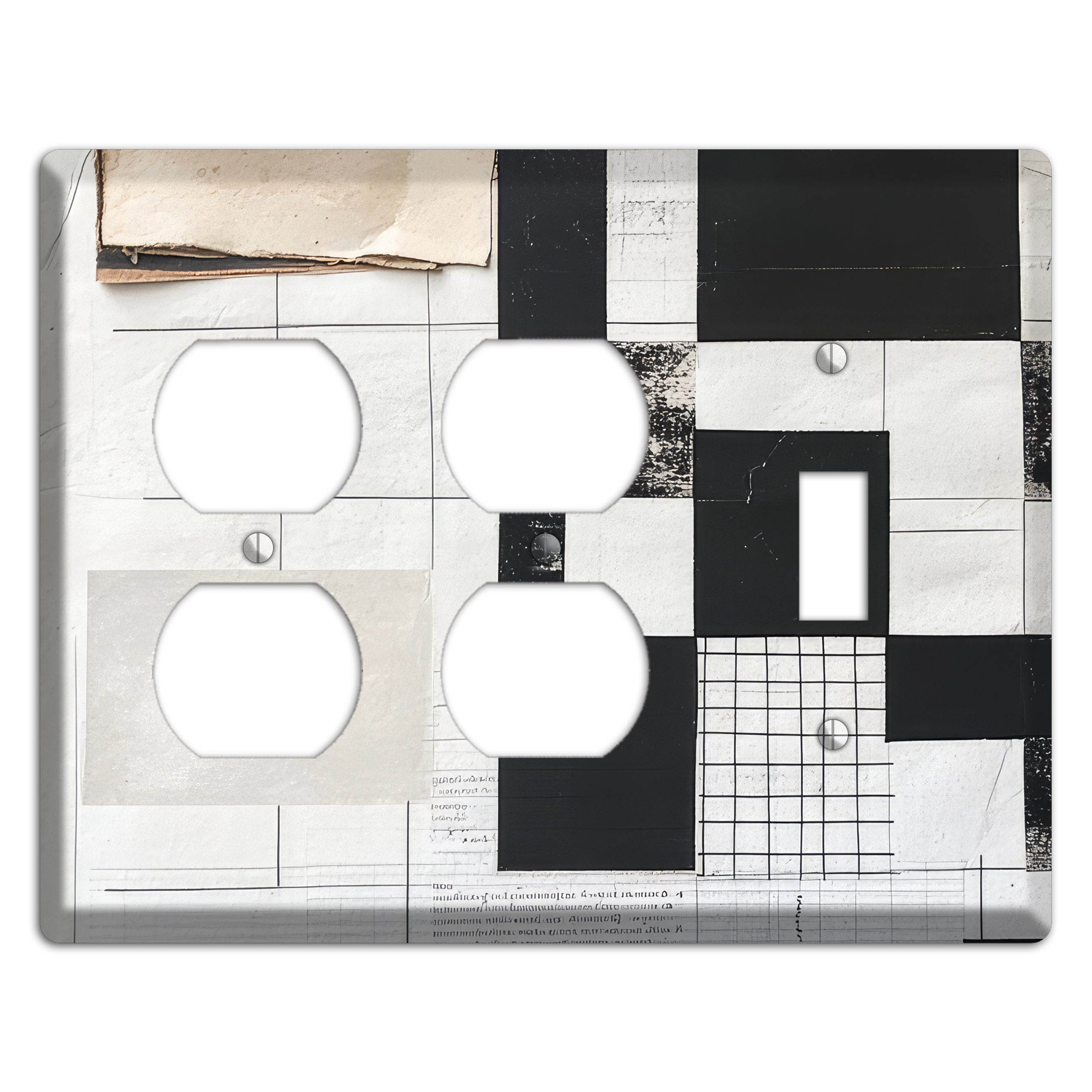 Torn Ledger Fragments 2 Duplex / Toggle Wallplate