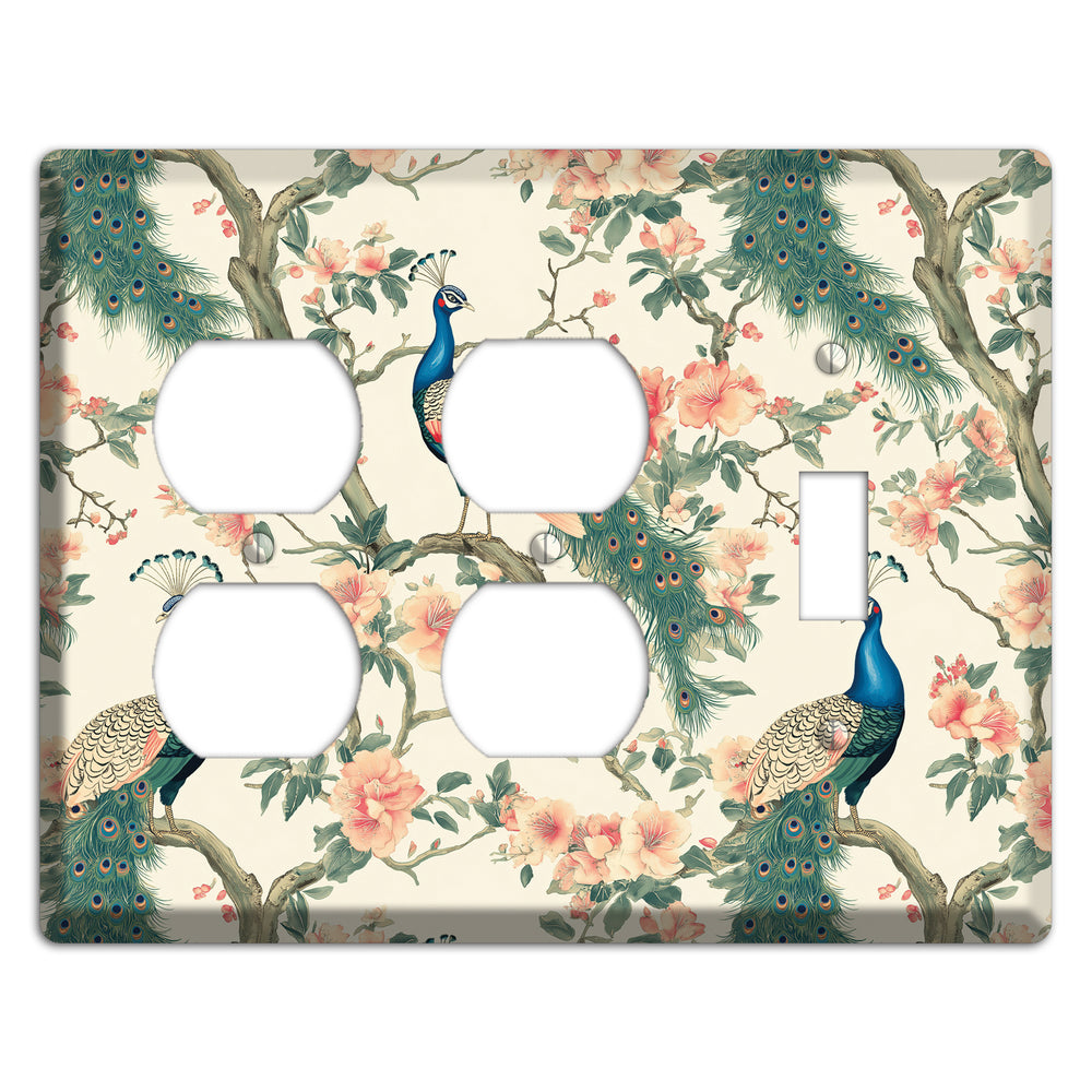 Imperial Plumage Garden 2 Duplex / Toggle Wallplate