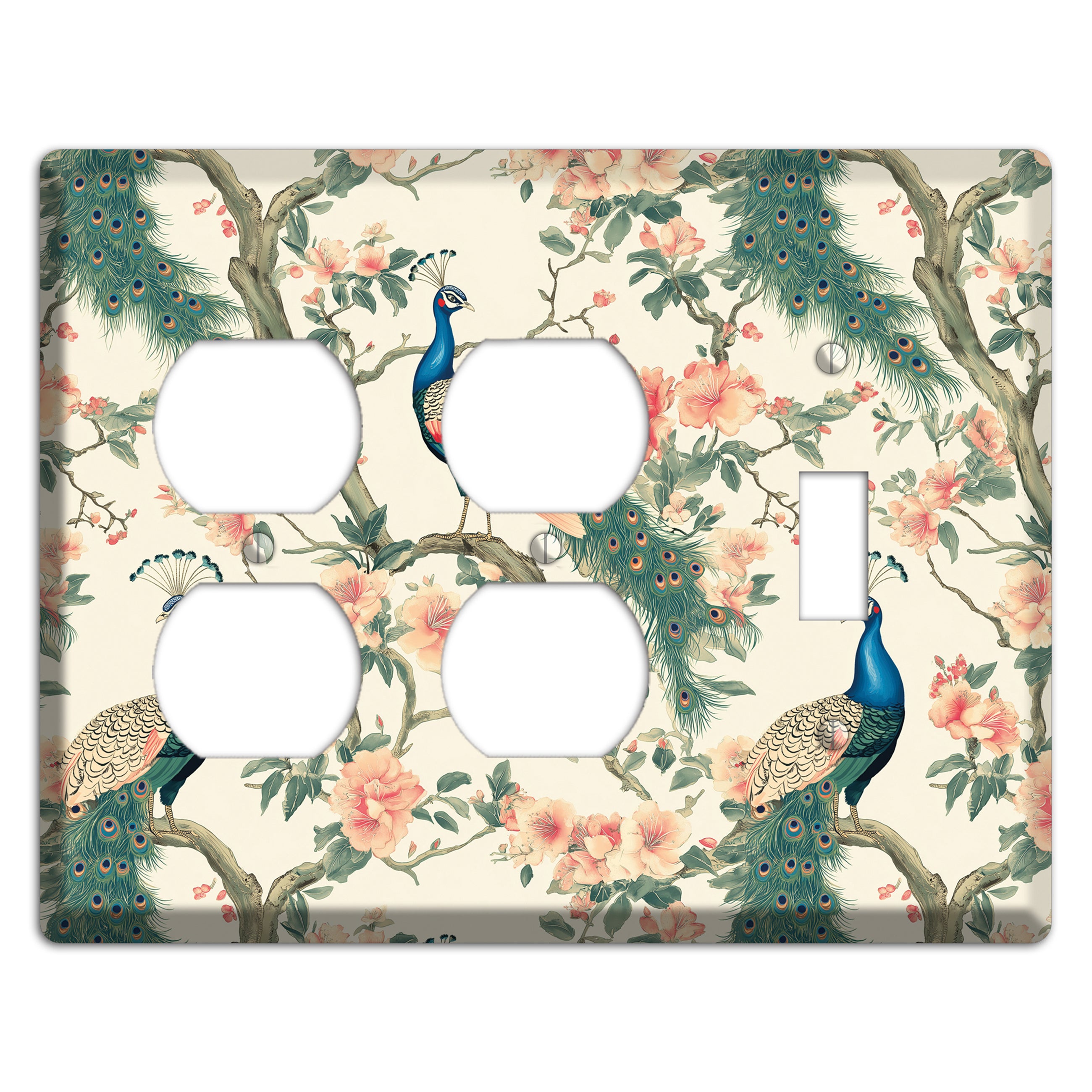 Imperial Plumage Garden 2 Duplex / Toggle Wallplate