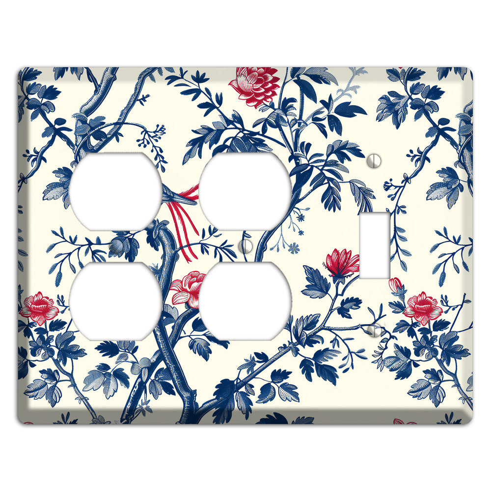 Crimson Wing Reverie 2 Duplex / Toggle Wallplate
