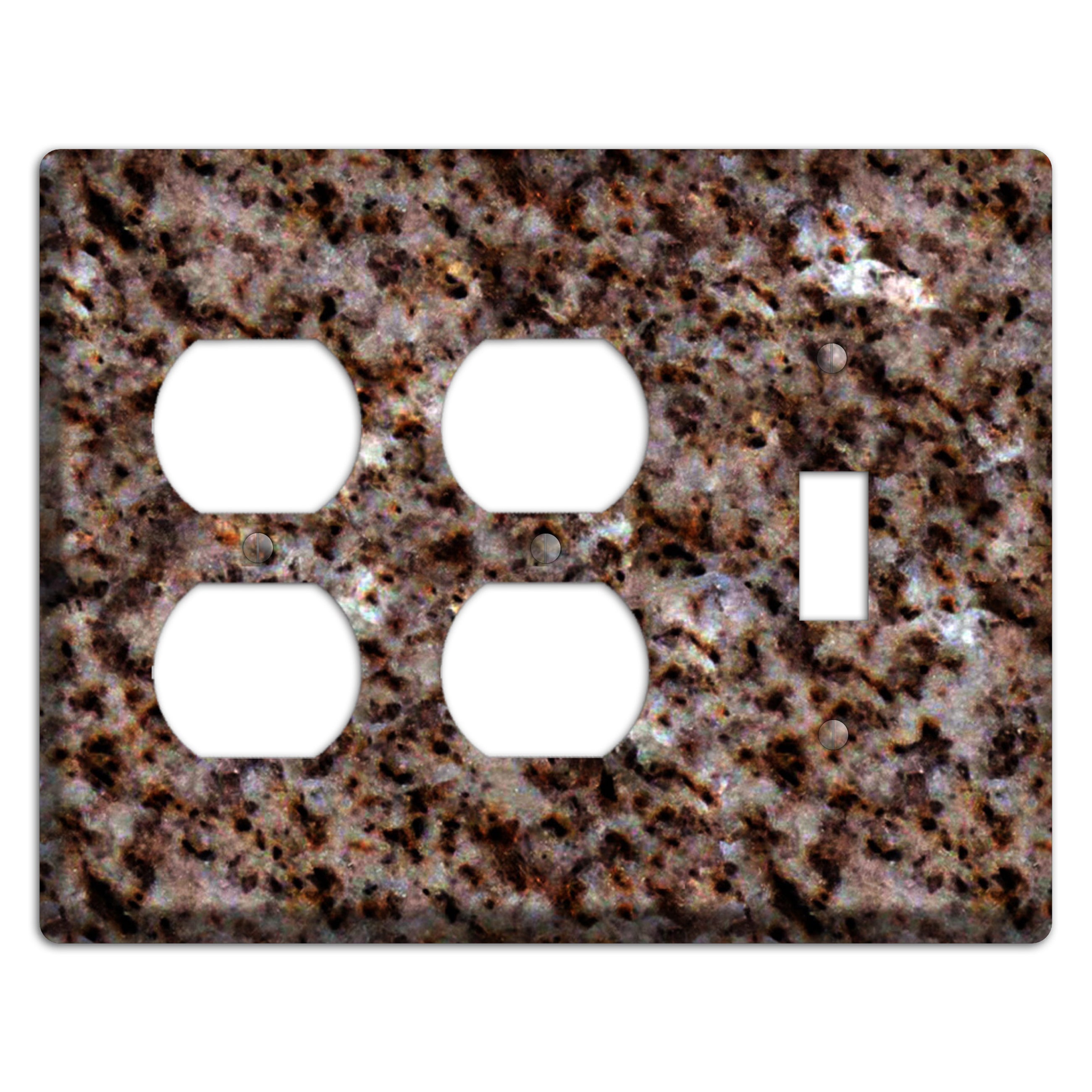 Baltic Brown Granite 2 Duplex / Toggle Wallplate