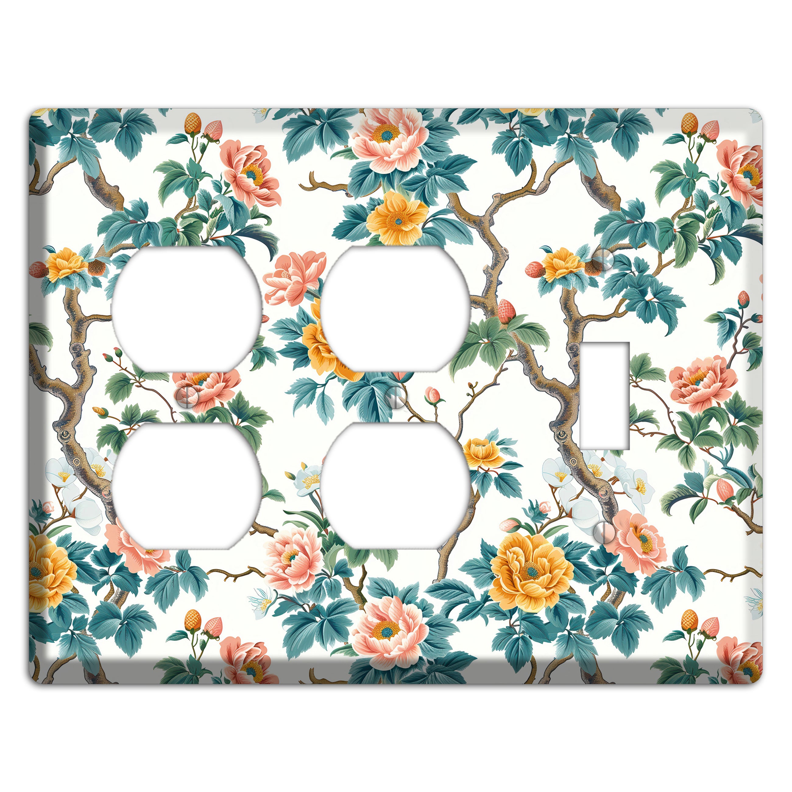Blossom & Bough 2 Duplex / Toggle Wallplate